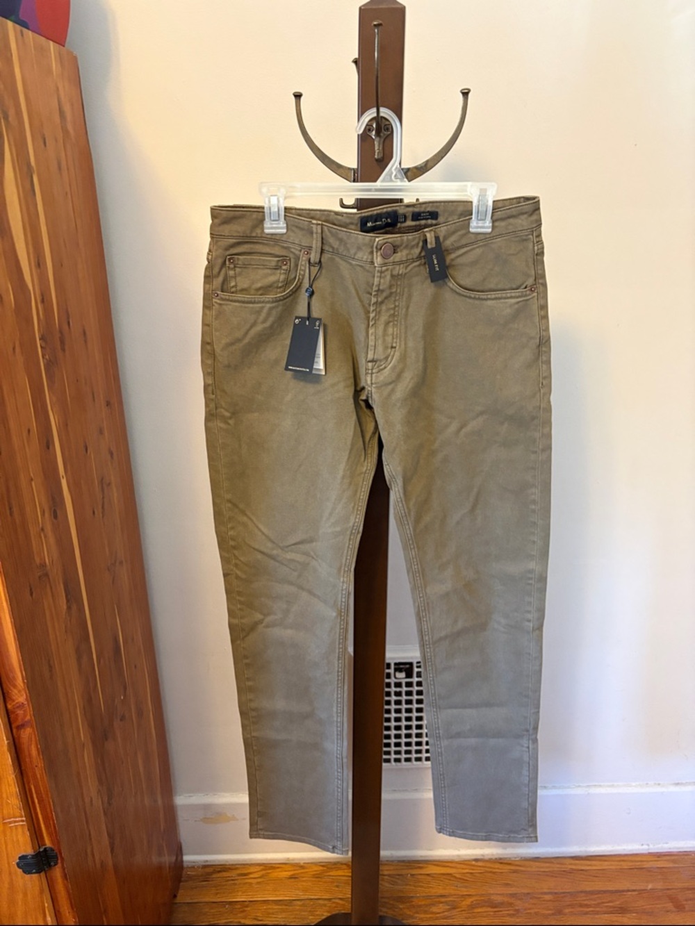 NWT Massimo Dutti olive Jeans 32x32